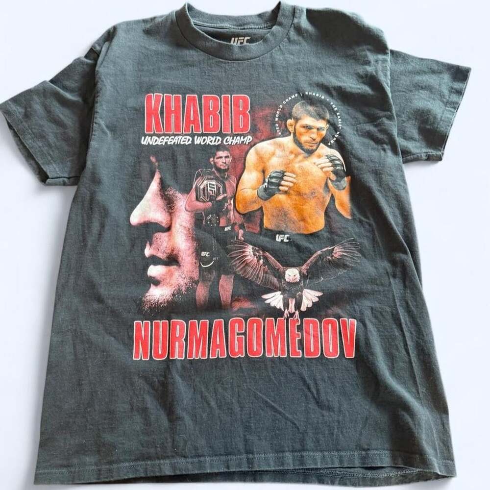 UFC Khabib Nurmagomedov Undefeated World Champ T-Shirt Black L